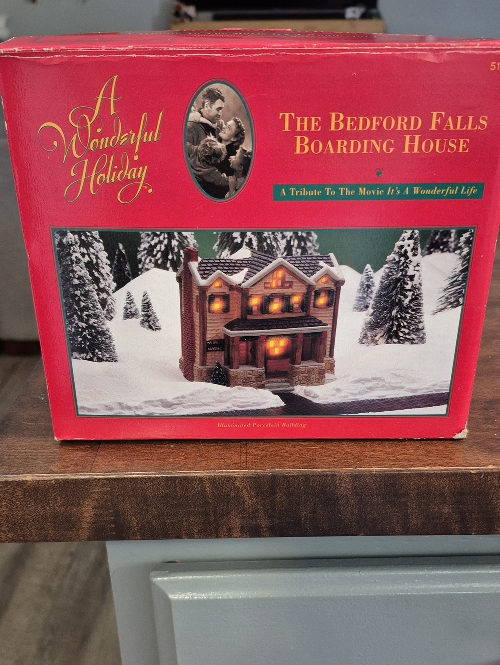 The Bedford Falls Boarding House - Red Holiday Village Building